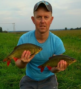 Two rudd at 1lb 11oz and 1lb 7oz caught by Mark Freeman at Burwell Lode