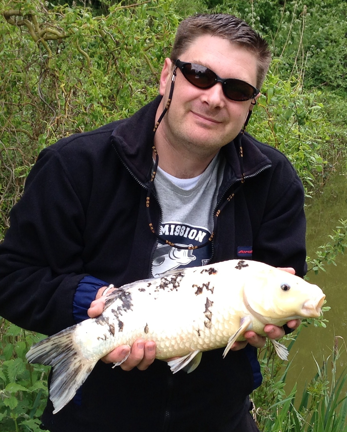 Wayne Martin with a  5lb Carp caught at Andersons Lake