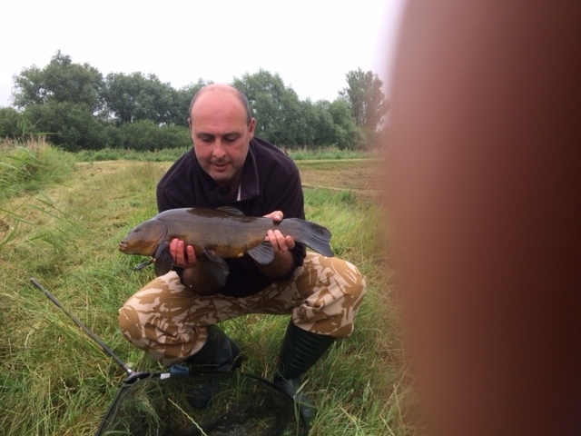 5lb 15oz fish caught by James Fordham & Paul Burgess, Burwell Lode, July 2014
