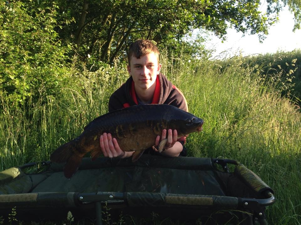 Elliot Roberts caught this 19lb mirror carp at a night session on heritage lake on 6/6/15