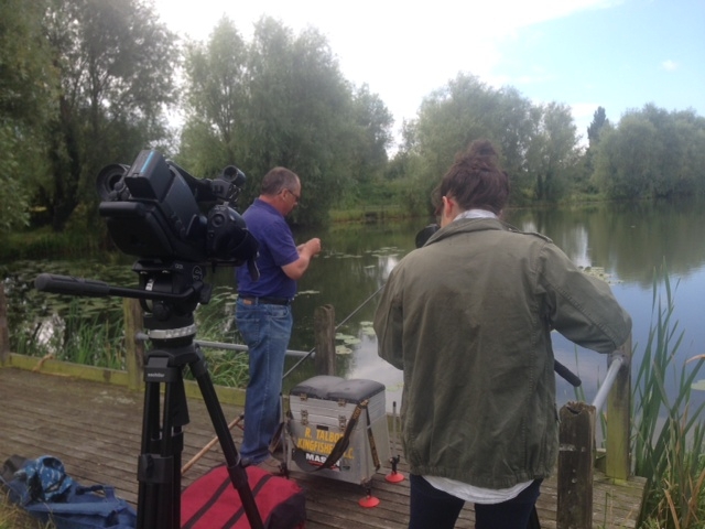 Filming for the TV show, Escape to the Country at Barnwell Lake, August 2014